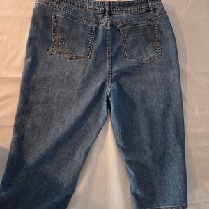 Christopher‎ & Banks Blue Ankle Cropped Jeans